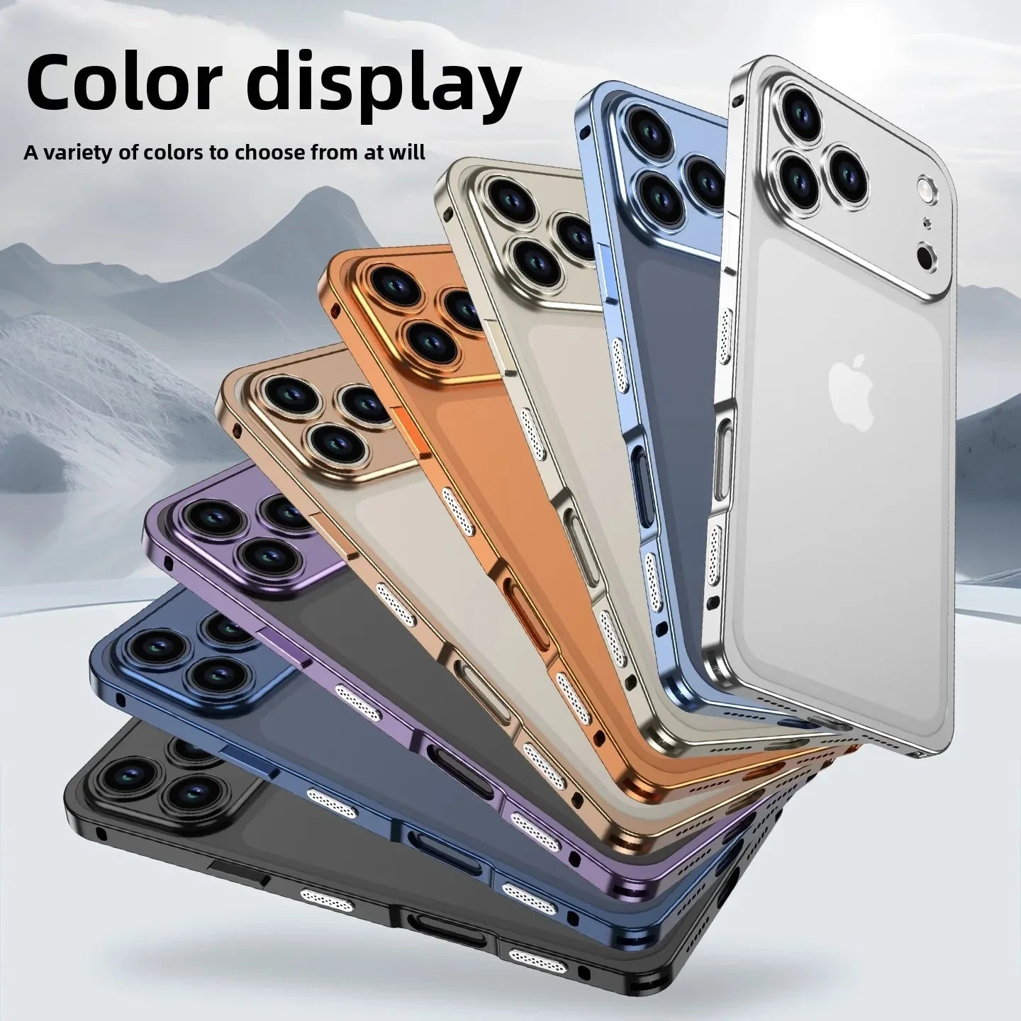 Aluminum alloy Metal Phone Case For iPhone 17 16 Pro Max 17Air Minimalist Support Wireless Charging Ultra-thin Protecitve Case - Daisan Mart