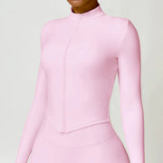 Áo Thun Nữ Dài Tay Tập Gym Yoga Chạy Bộ Thể Thao