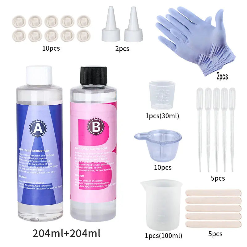 Clear Epoxy Glue Kit - DIY Crafts &amp; Jewelry