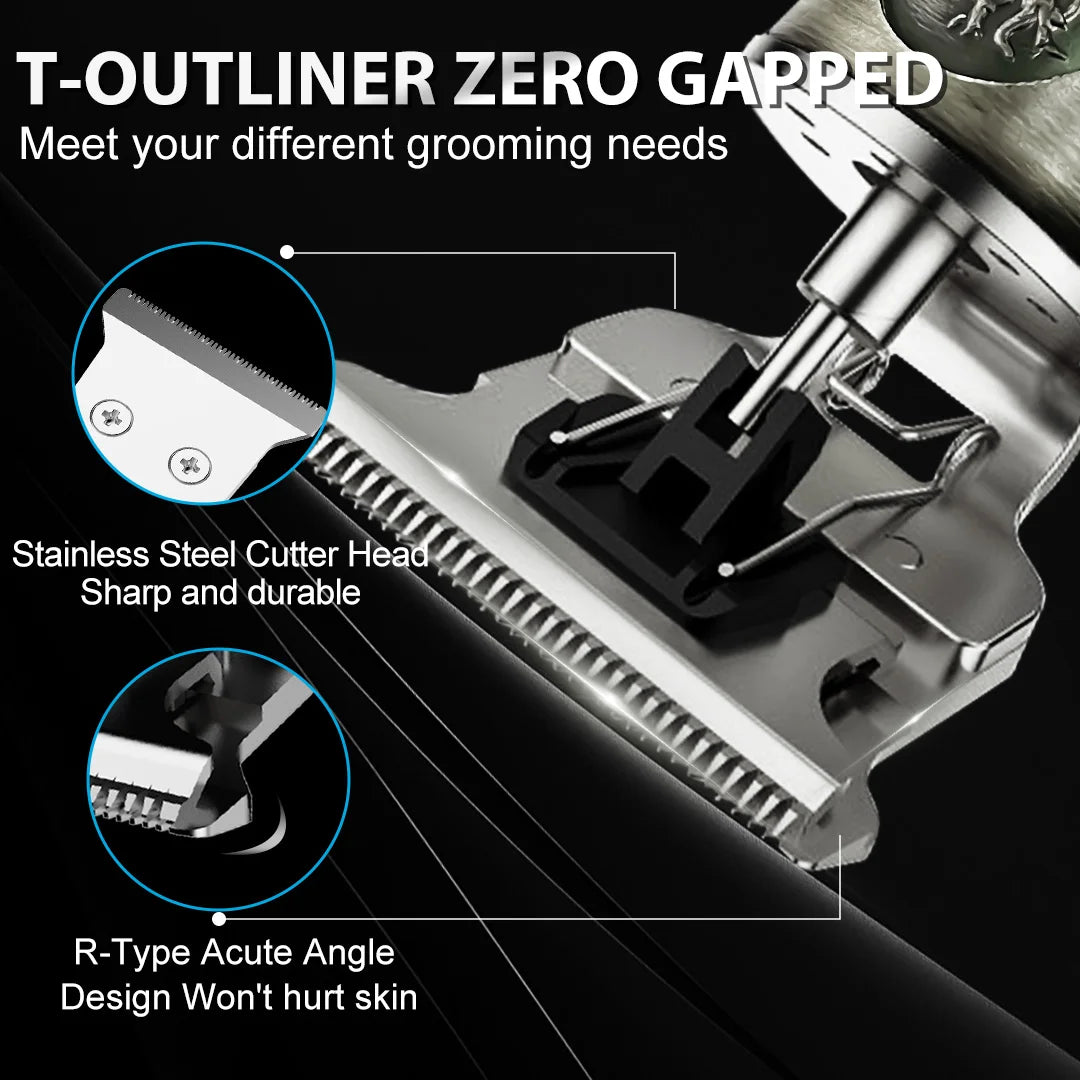 Tông đơ cắt tóc nam Sejoy Rồng, không dây, LED