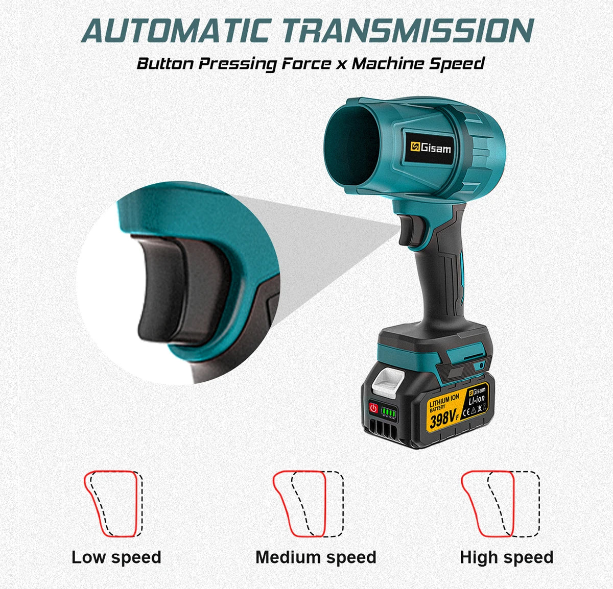 Máy Thổi Bụi Turbo Brushless 18V Tốc Độ Cao Makita - Daisan Mart