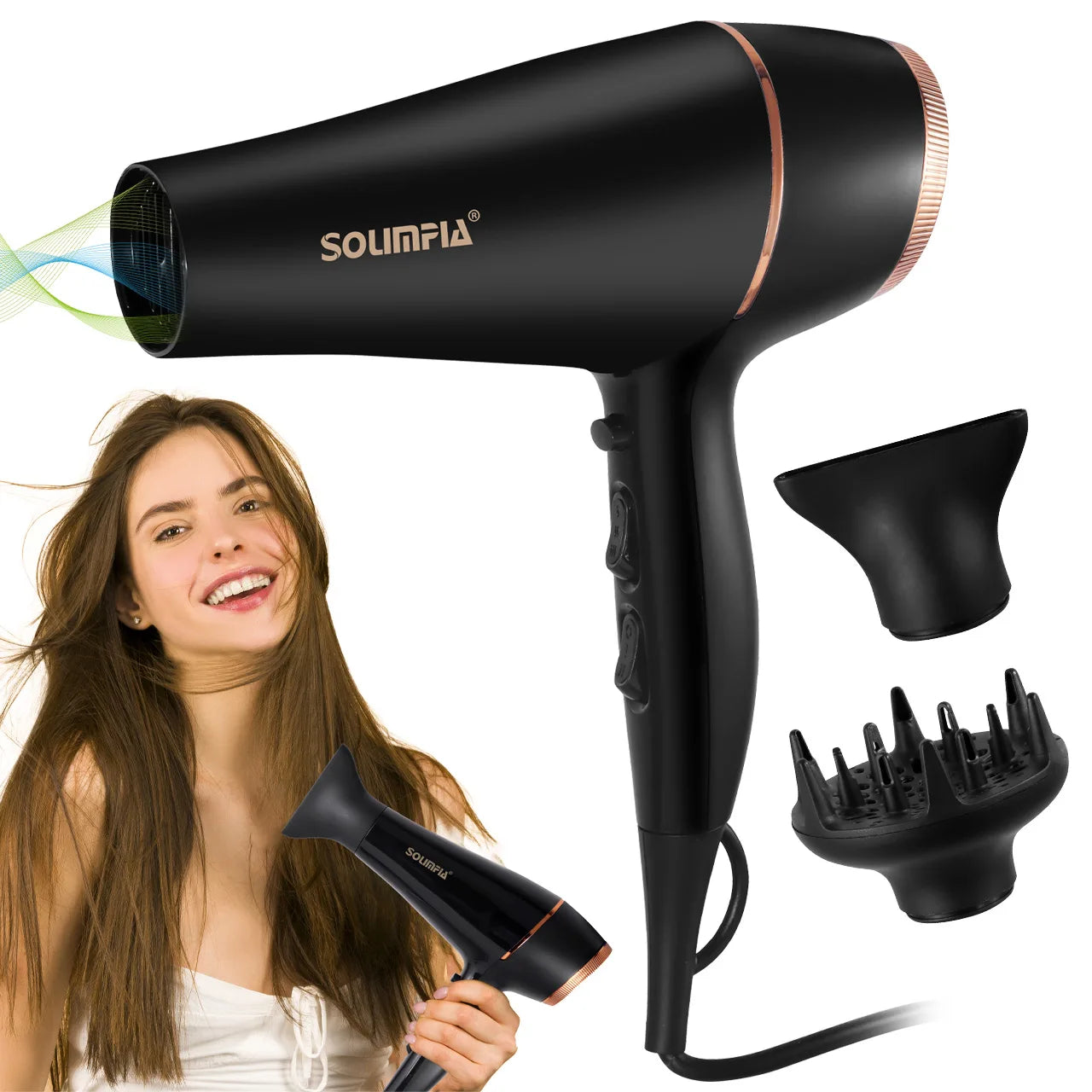 High Power 5 Heat &amp; Negative Ion Hair Dryer