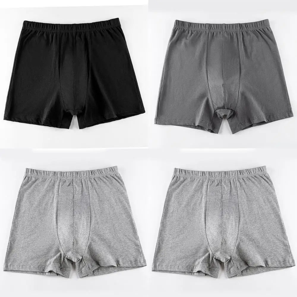 Men's breathable cotton underwear large size 4 pieces