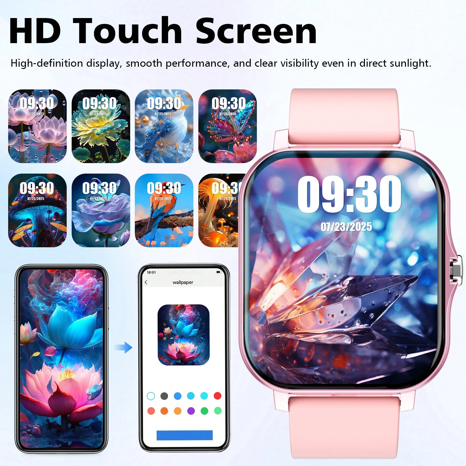 Đồng Hồ Thông Minh 1.83 Gọi Bluetooth, Đếm Bước