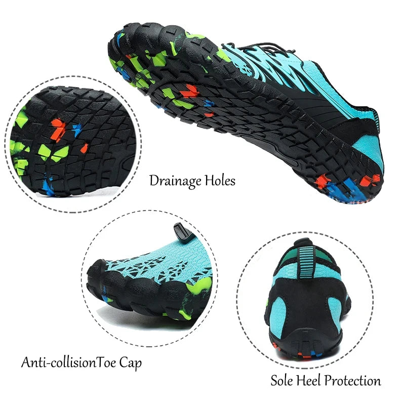 Unisex Water Shoes Quick-Dry Aqua Shoes Drainage Wading Shoes Beach Sports Swim Sandals Yoga Barefoot Diving Surfing Sneakers
