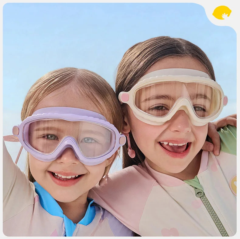 Kính bơi trẻ em chống mờ, chống tia UV kèm nút tai
