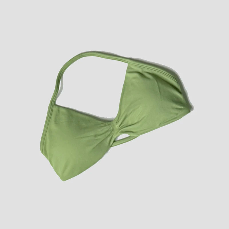 Sexy Push Up Backless Halter Women's Gym Top