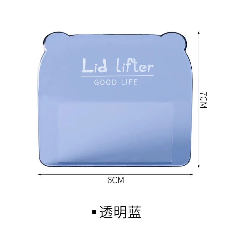 Adhesive Toilet Lid Device Portable Sanitary Closestool Toilet Seat Handle Flapper Holder Household DIY Bathroom Accessories