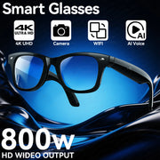 AI Smart Glasses 2025: Sharp Camera &amp; Bluetooth Music