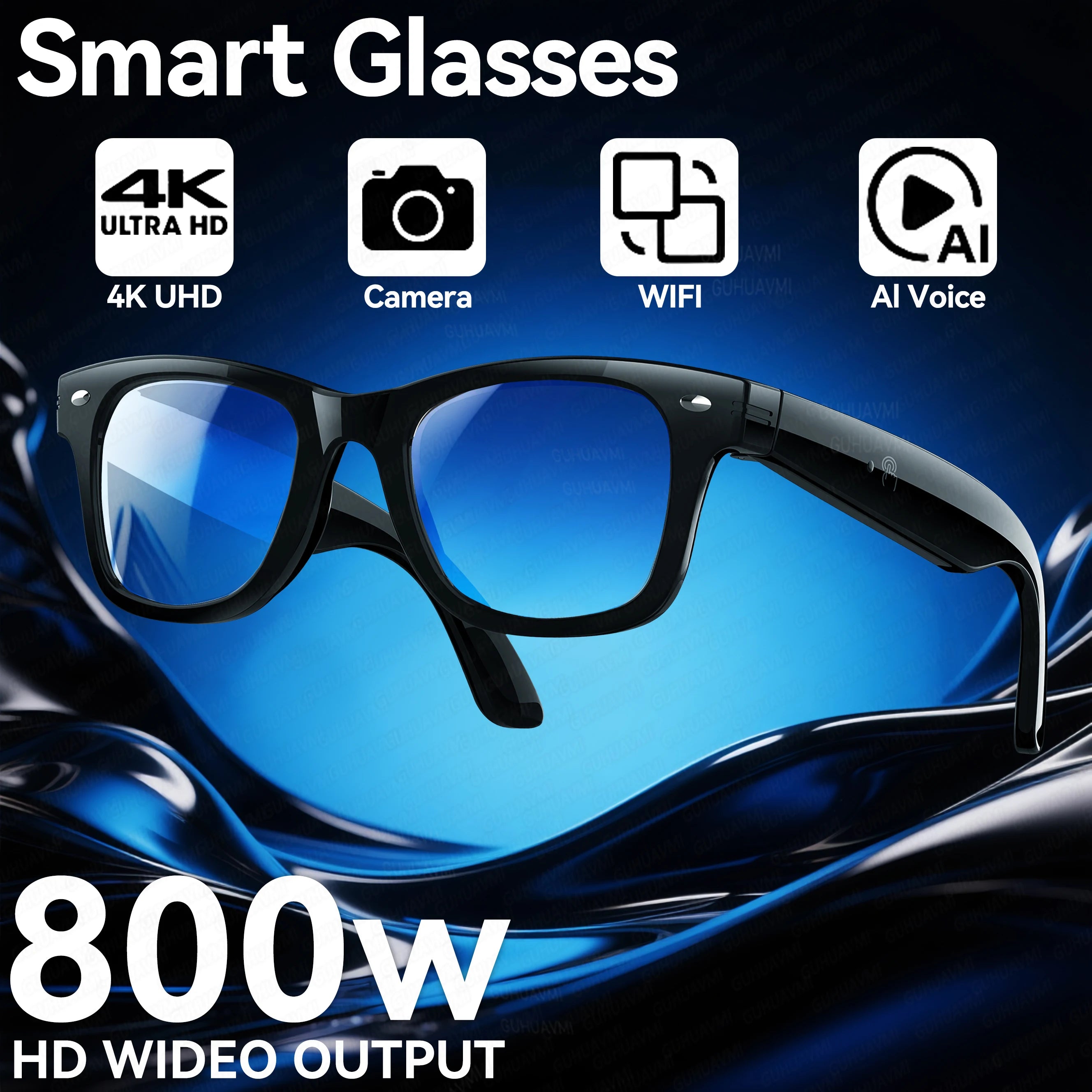 AI Smart Glasses 2025: Sharp Camera &amp; Bluetooth Music