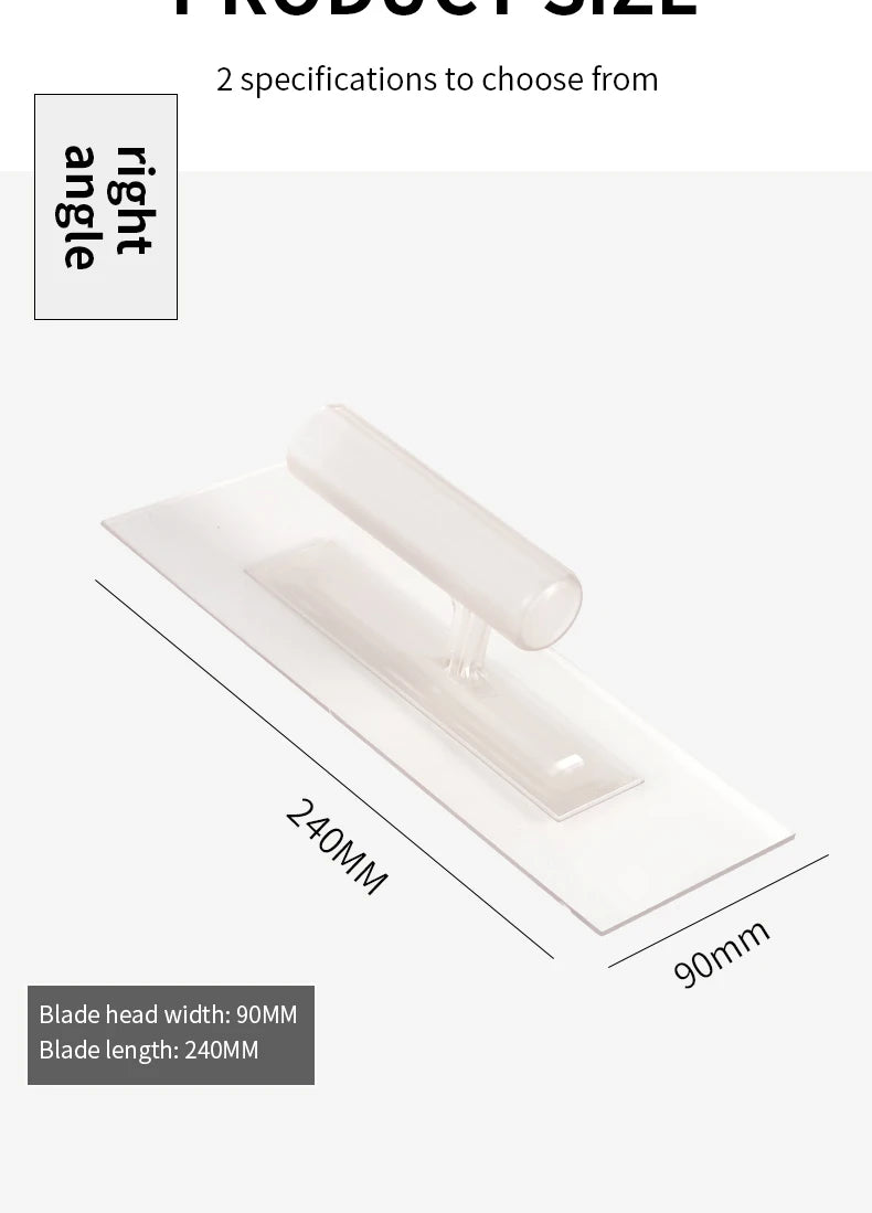 Transparent Plastic Plastering Trowel Plastering Wall Tools Construction Tools