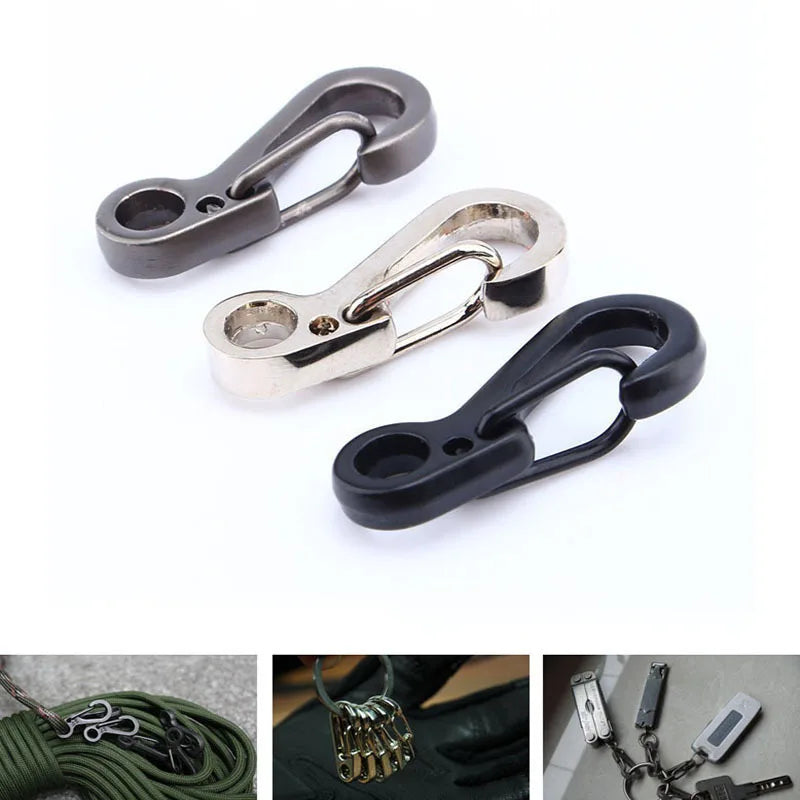 Móc Khóa Carabiner Nhôm Nhỏ Gọn EDC Dã Ngoại 10pcs