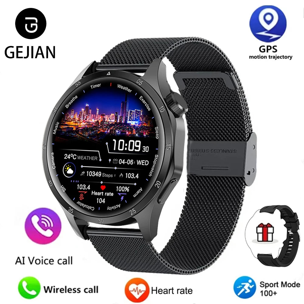 Đồng Hồ Thông Minh Nam 2025 - GPS AMOLED Chống Nước