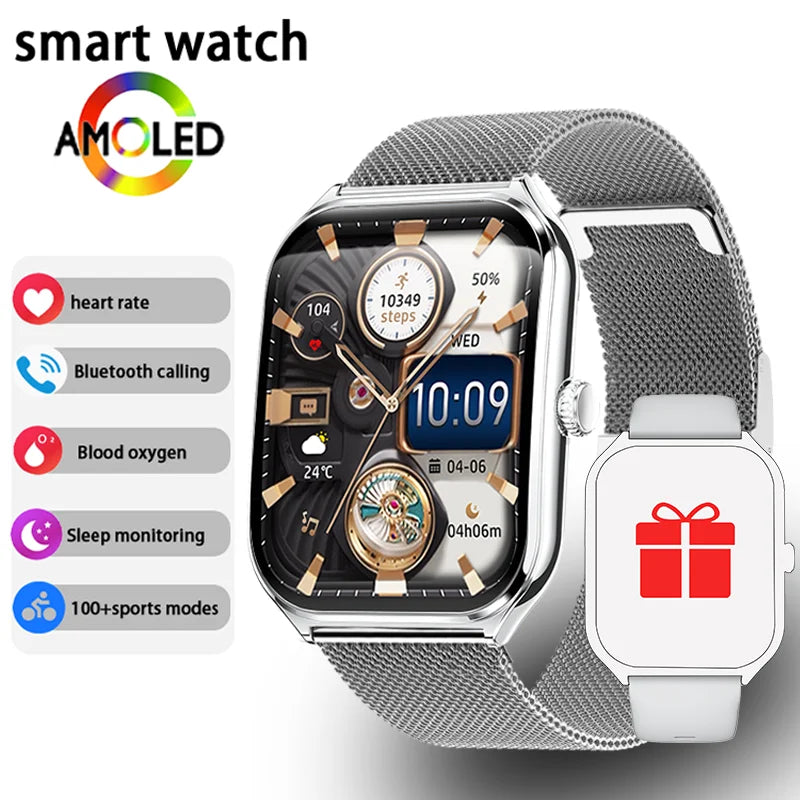 Ultra-Thin Smartwatch 1.96 AMOLED Continuous Display
