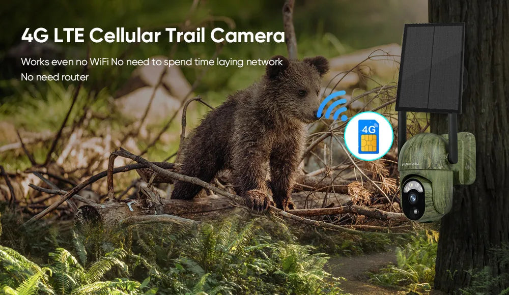 Camera Solar 4G LS VISION 4MP Ngoài Trời Chống Nước