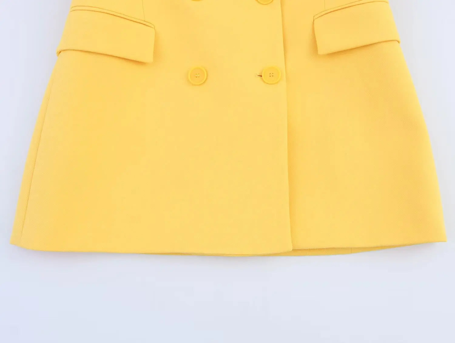 Office Lady Suits Two Piece Pant Set Turn-Down Collar Long Sleeve Double-Breasted Blazers+Mid Waist Zipper Flared Pants - Daisan Mart
