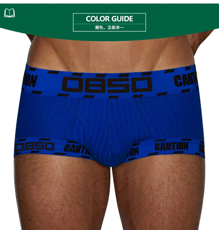 Men's Boxer Underwear Soft Cotton Sexy 3D Long