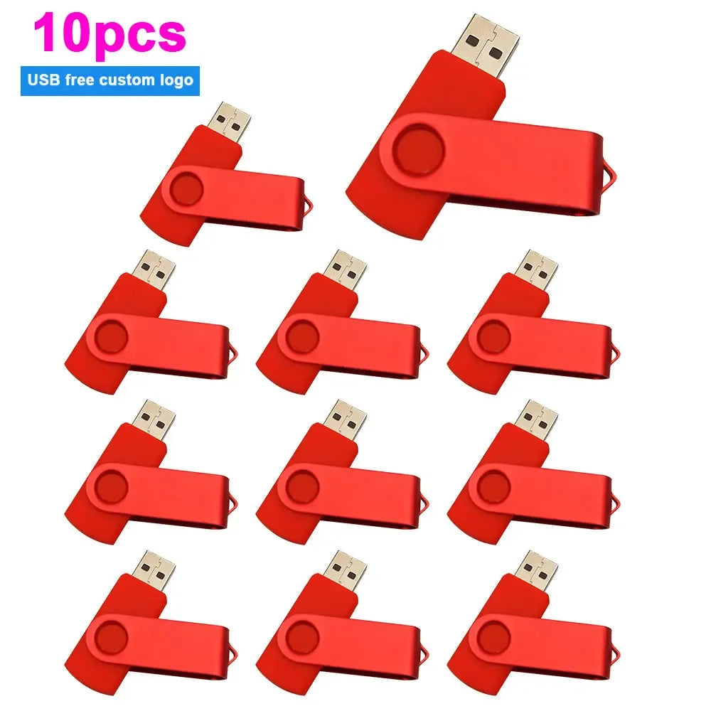 Set of 50 USB 2.0 Flash Drives with multiple capacities 1GB-64GB
