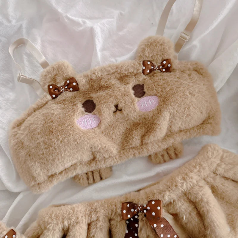 Bộ Nội Y Thỏ Bông Lolita Kawaii Nhật Bản Dễ Thương