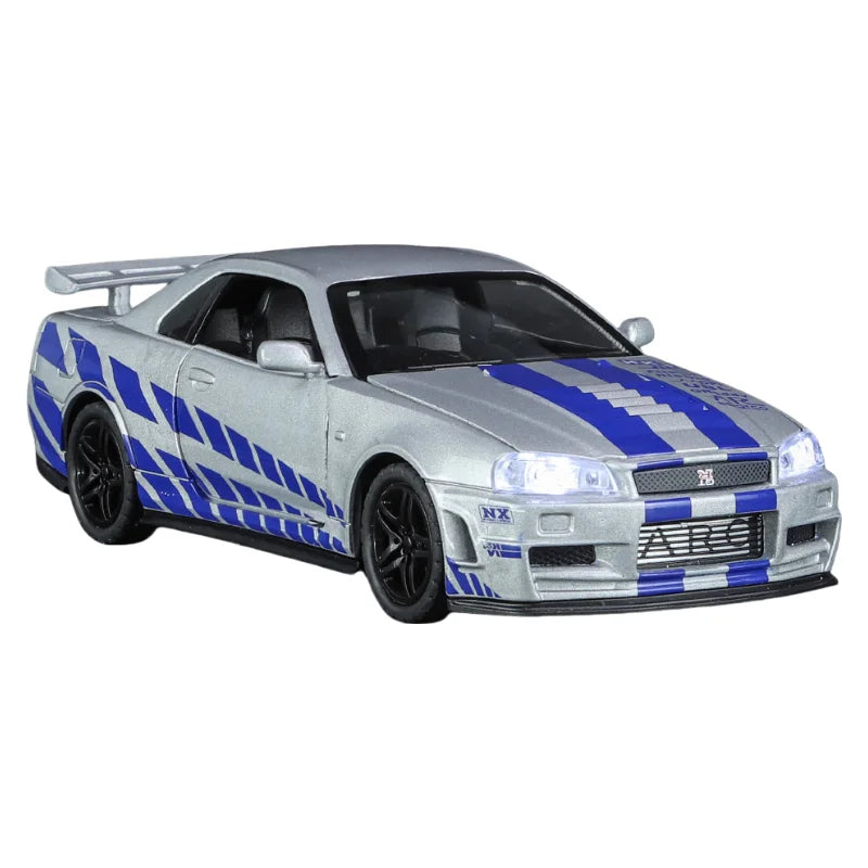 Mô Hình Xe Đua Hợp Kim 1:32 GTR R34 Cho Bé Trai - Daisan Mart