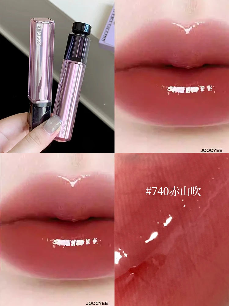 Joocyee Fermented Water Essence Lip Glaze Water Mirror Lipgloss 00 Primary Color Naked Matte Lipclay Lipstick