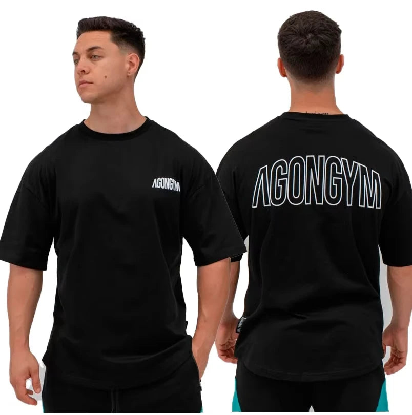 Áo Thun Tập Gym Nam Rộng Thoáng Co Giãn Agongym - Daisan Mart