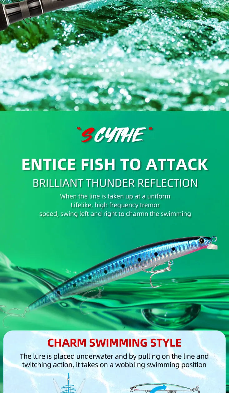 Magic Works 175mm Jerkbait Floating Sea Fishing Lure