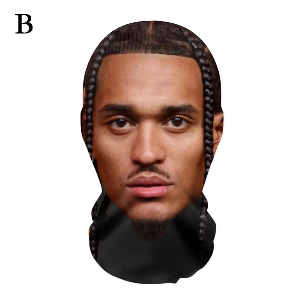 New 3D Printed Mask Full Face Mask Simulation Character Celebrity Face Funny Headgear for Fans Cosplay Role Play Face Mask - Daisan Mart