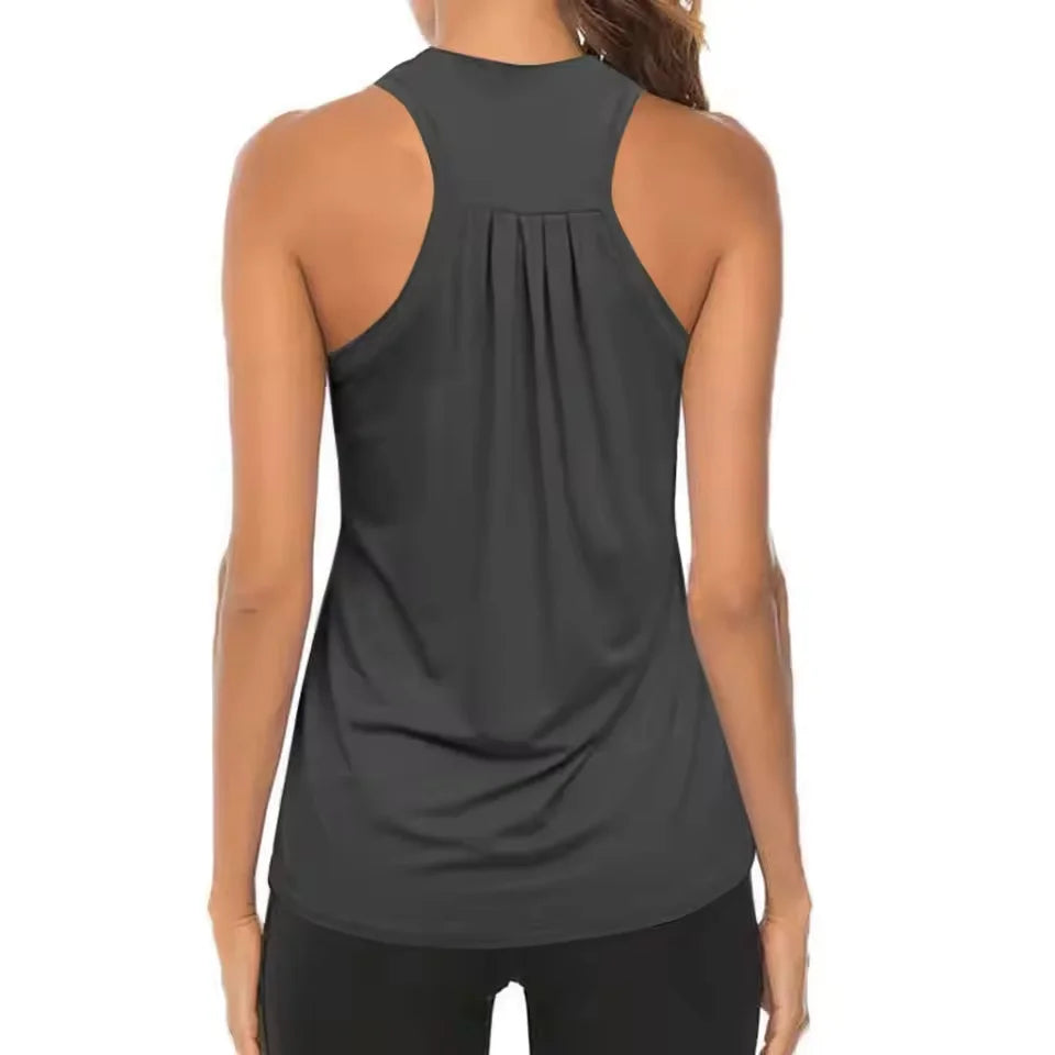Áo Tank Tập Gym Nữ Nhanh Khô, Thoáng Khí, Không Tay - Daisan Mart
