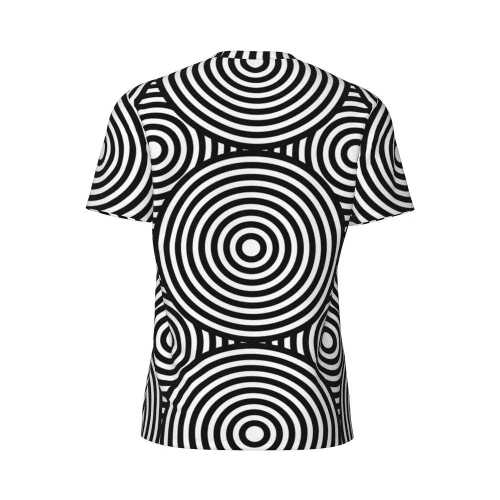 Stylish Mondrian Striped Men's Gym T-Shirt