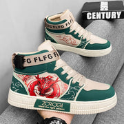 High-end Men's Sneakers with Fashionable Printed Patterns