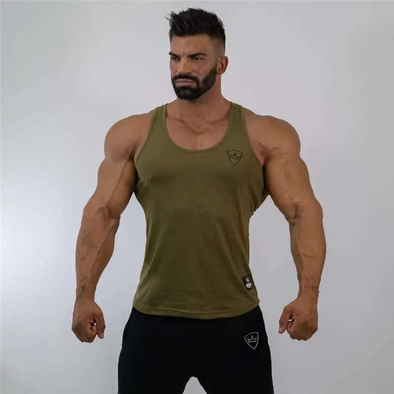 Áo Ba Lỗ Thể Hình Nam - Gym Cotton Không Tay - Daisan Mart