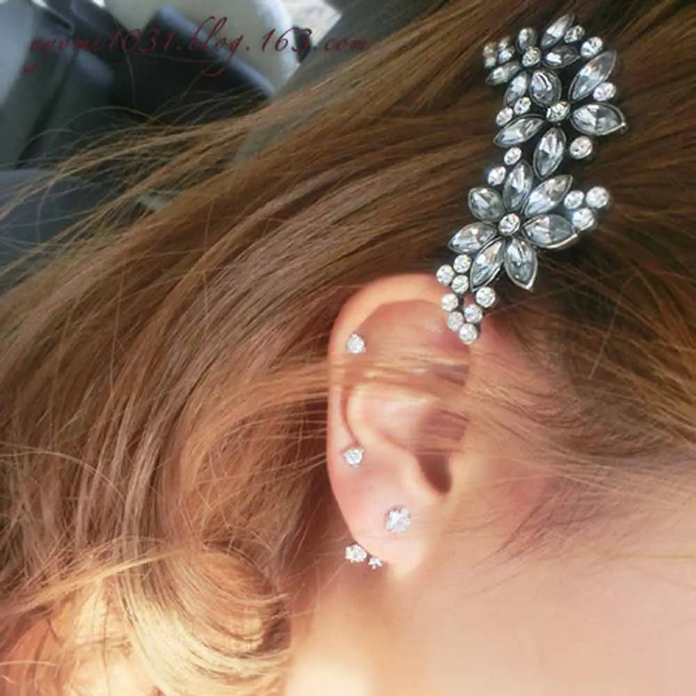 Kẹp Tóc Hoa Pha Lê Xinh Xắn - Trang Sức Nữ