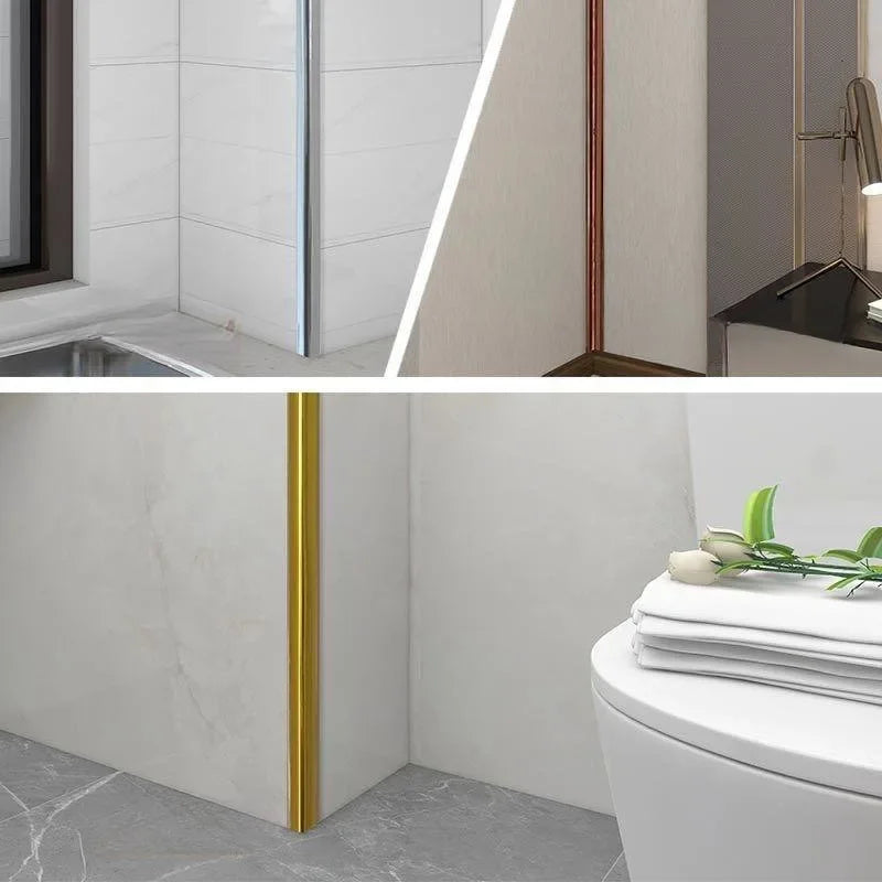 2M Self-Adhesive Wall Corner Molding Trim Tape table edge protector PVC anti-collision strip Waterproof Tile Beauty Seam Sticker