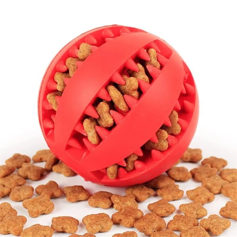 Interactive Play Ball for Dogs and Cats - Chewing &amp; Teeth Cleaning Tool