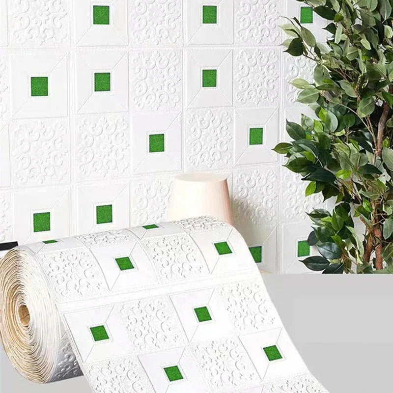 3D wall panels with decorative waterproof brick patterns