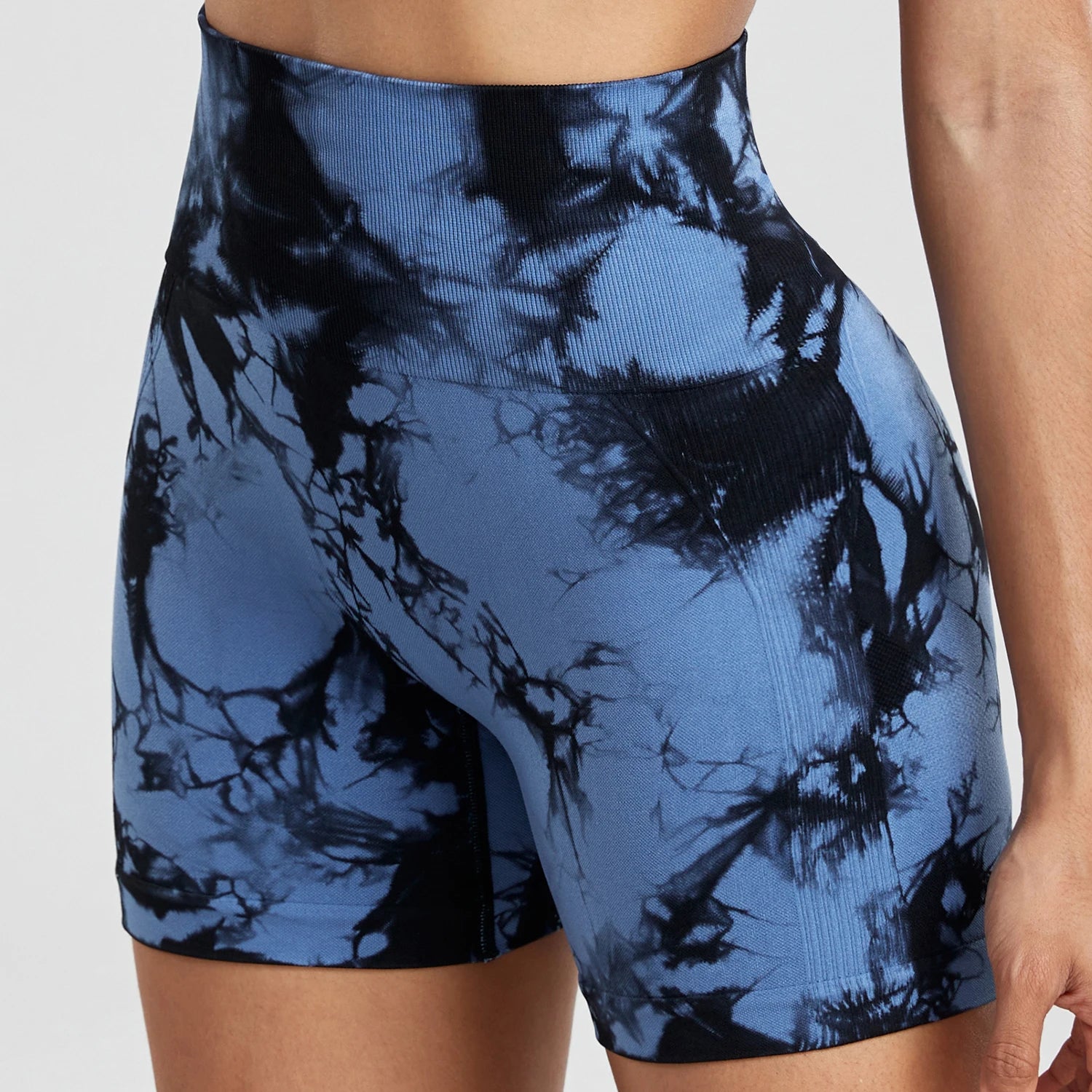 Women's Tie Dye High Waisted Sports Shorts