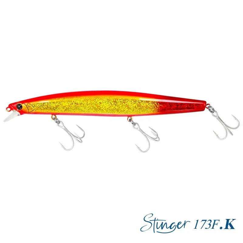 TSURINOYA Shore Fishing STINGER 173F Floating Minnow Silm Fishing Lure 173mm 37.5g Saltwater Hard Plastics Big Game Hard Bait