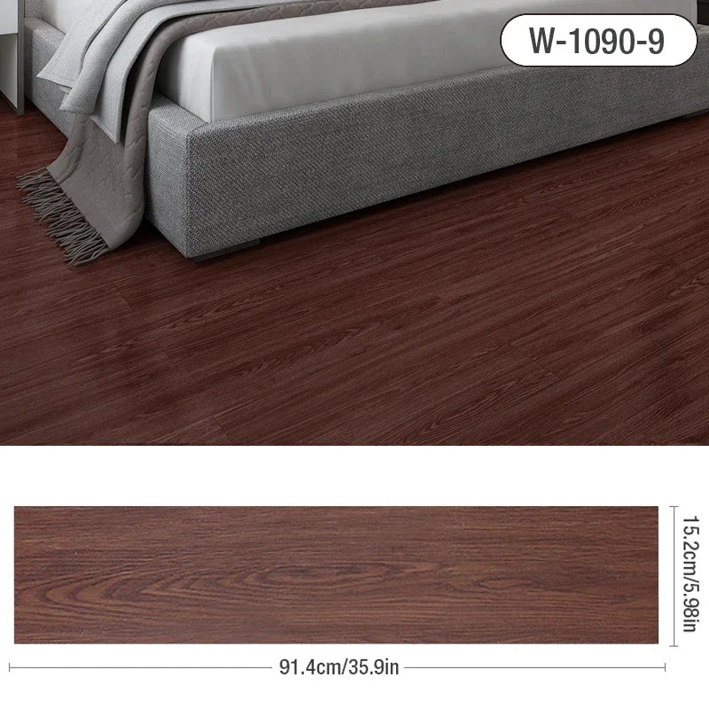 Wood Grain Floor Stickers Modern XPE Foam Wall Sticker Waterproof Self-adhesive for Living room Toilet Kitchen Home Floor Decor