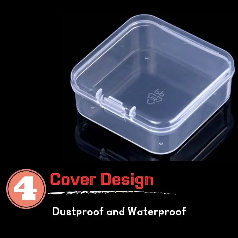 Mini Rectangular Dustproof Plastic Jewelry Box