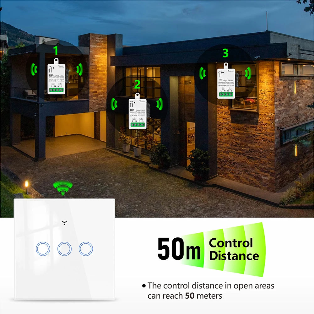 Công tắc RF thông minh 433Mhz cho LED