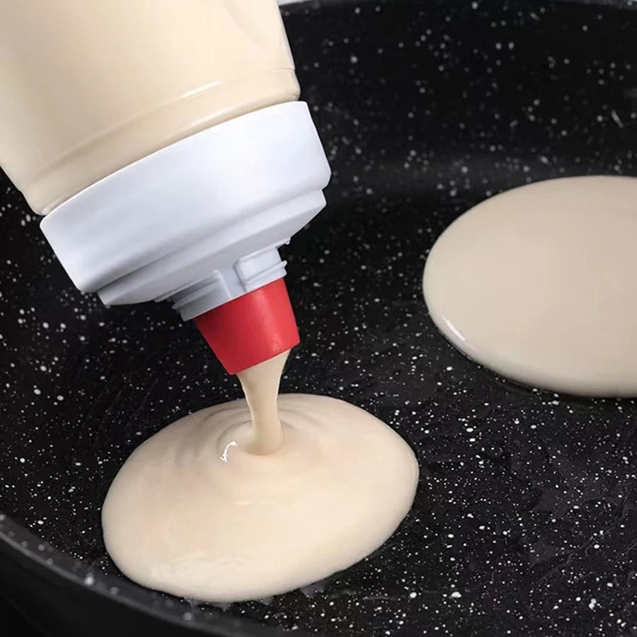 Pancake Batter Bottle Battler Mixer With Blender Ball Wire Whisk For Restaurant Baking Pancakes Cupcakes Muffins Crepes And More