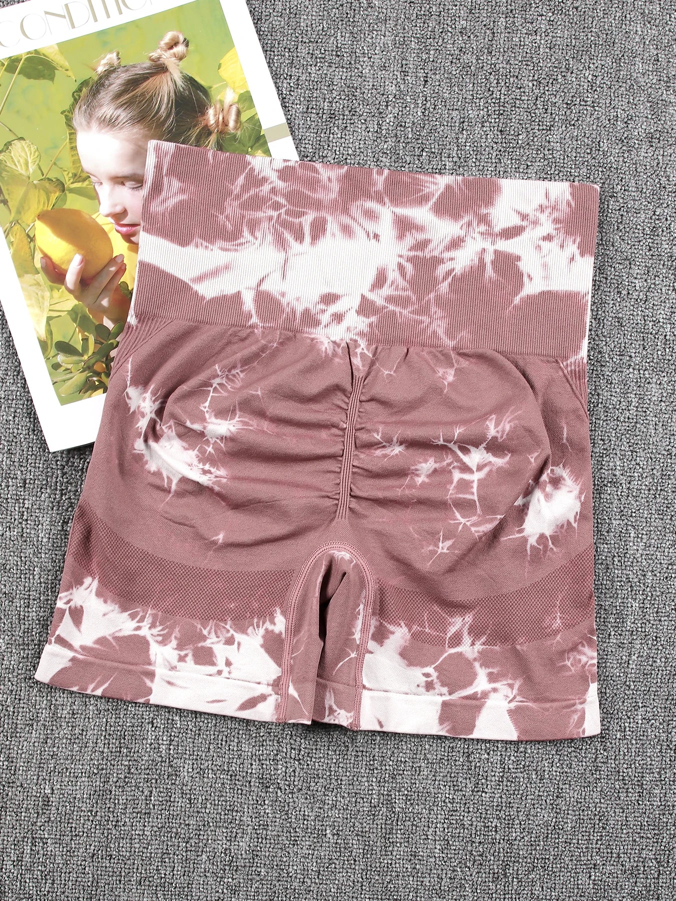 Women's Tie Dye High Waisted Sports Shorts