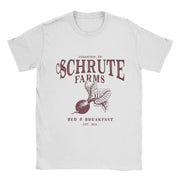 Schrute Farms Men's Cotton Short Sleeve Office T-Shirt