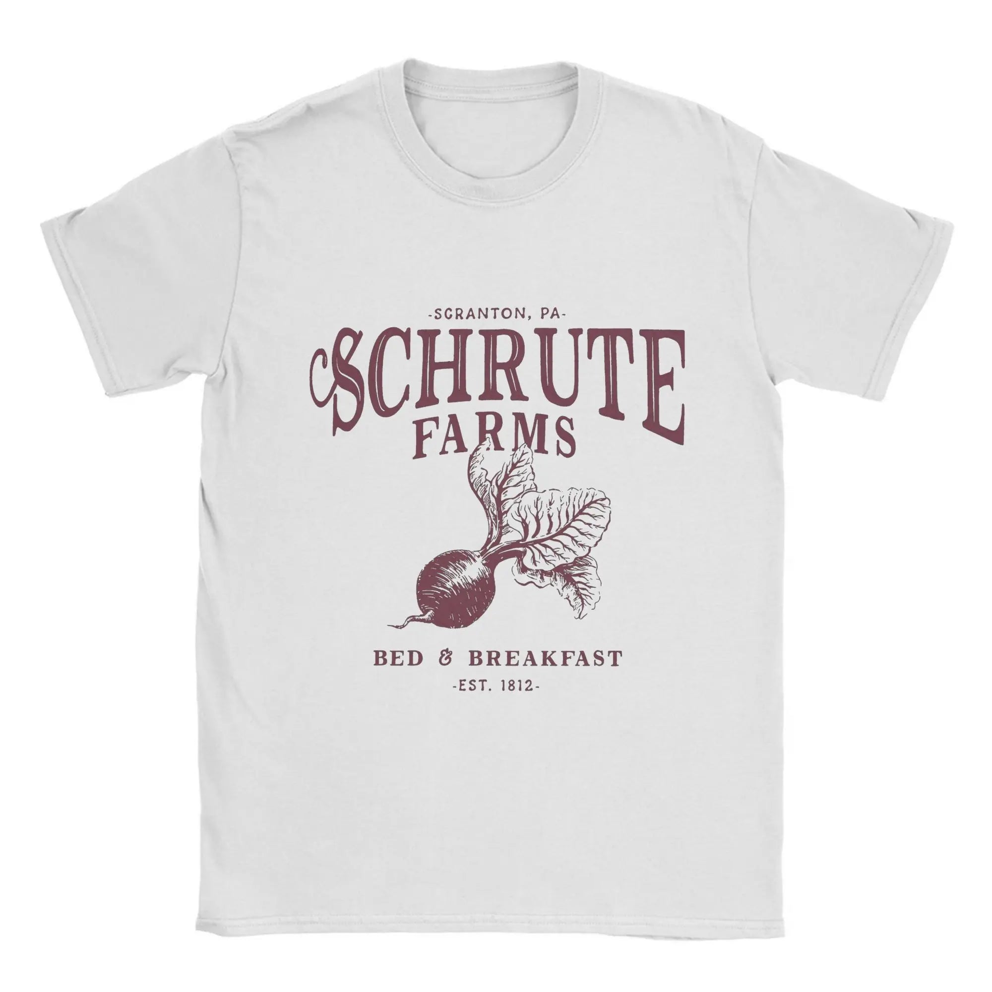 Schrute Farms Men's Cotton Short Sleeve Office T-Shirt