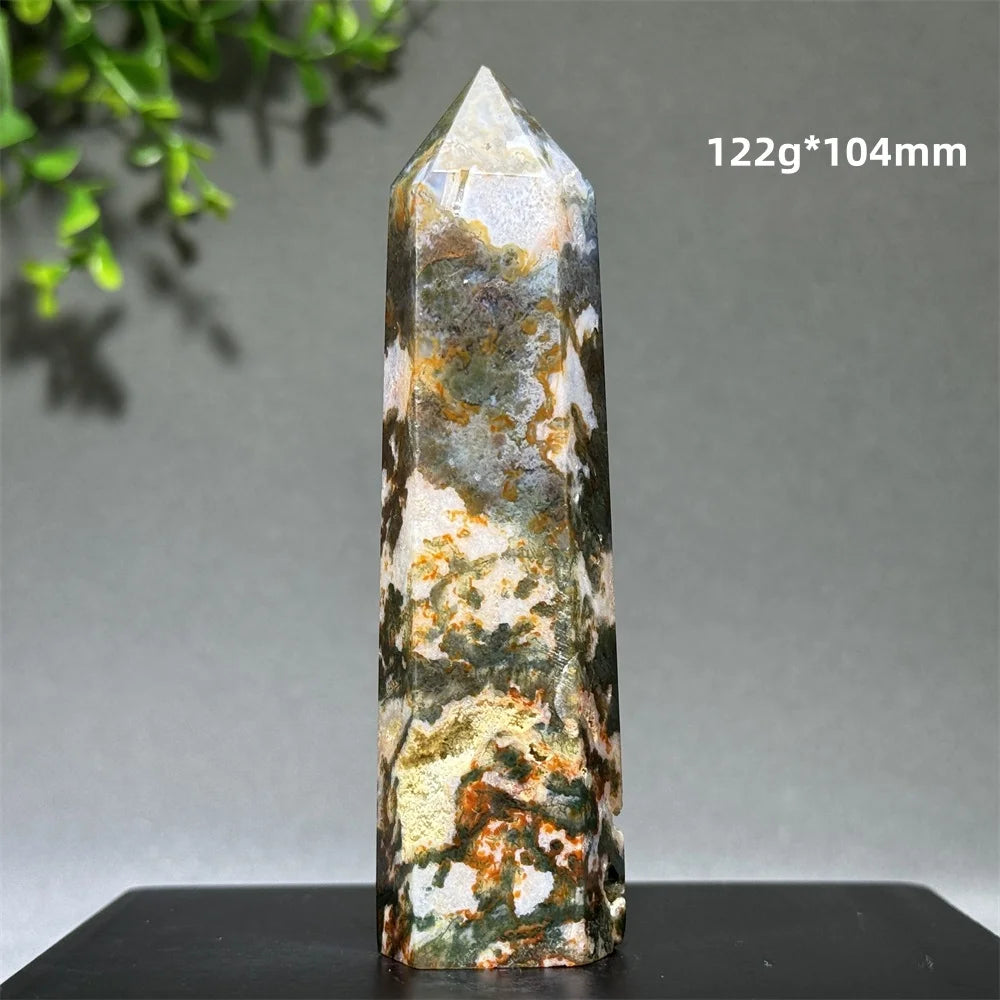 Đũa Thạch Anh Rêu Tự Nhiên - Thiền Định & Trang Trí Nhà