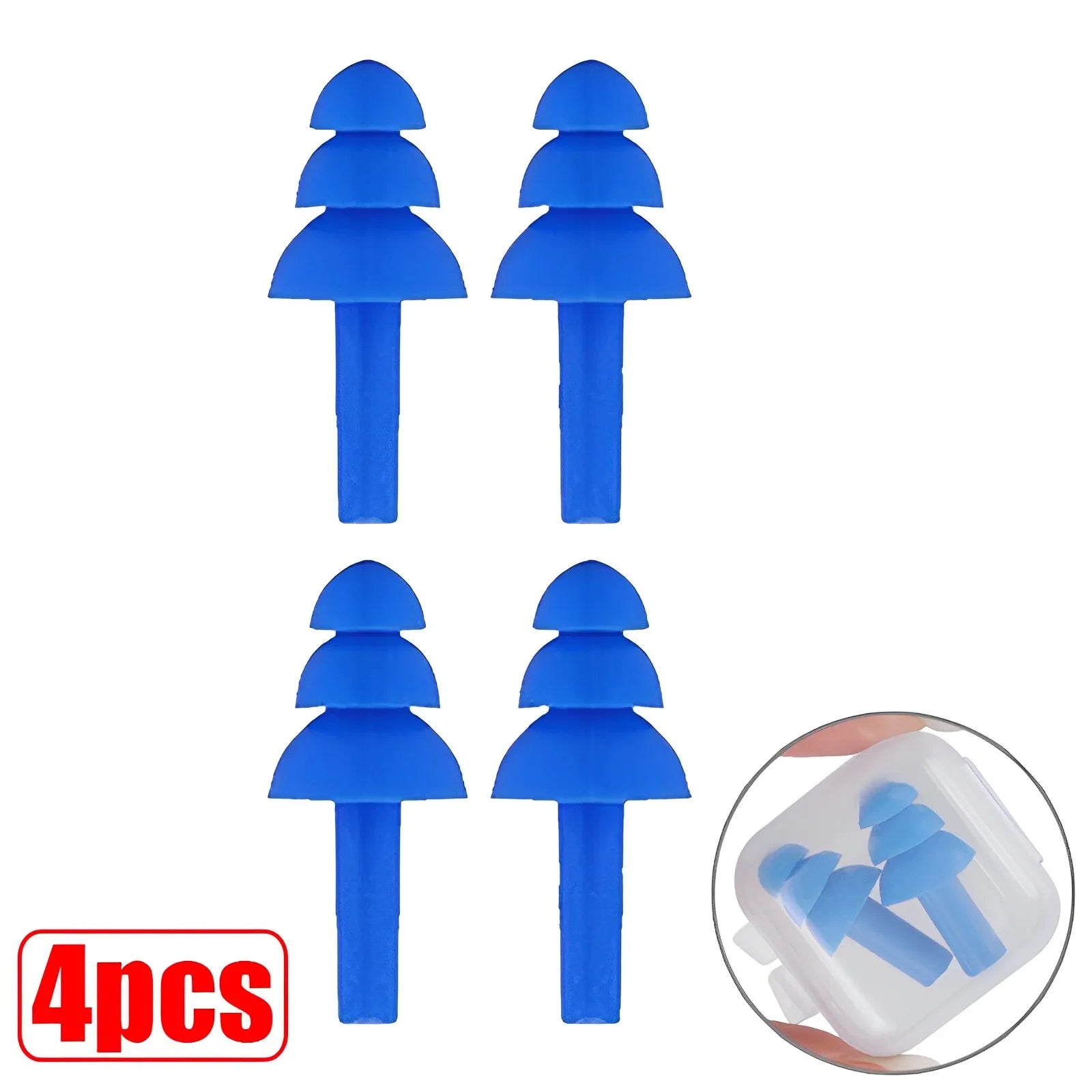 Nút Tai Chống Nước Giảm Ồn Silicone Cho Bơi Lội - Daisan Mart