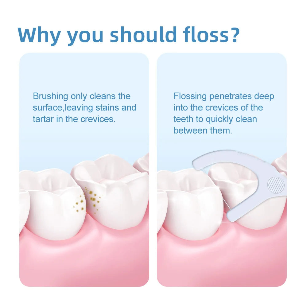 Fawnmum 2-Layer Dental Floss - Family Box 1000C