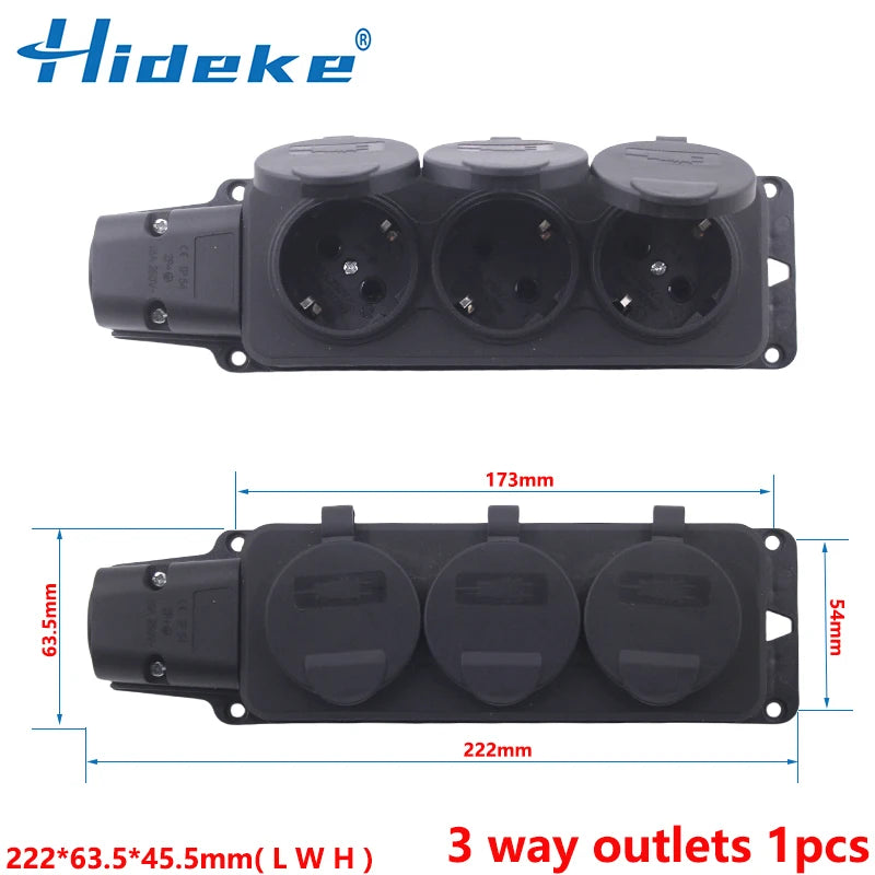 Ổ Cắm Công Nghiệp Chống Nước IP54 16A Ngoài Trời - Daisan Mart