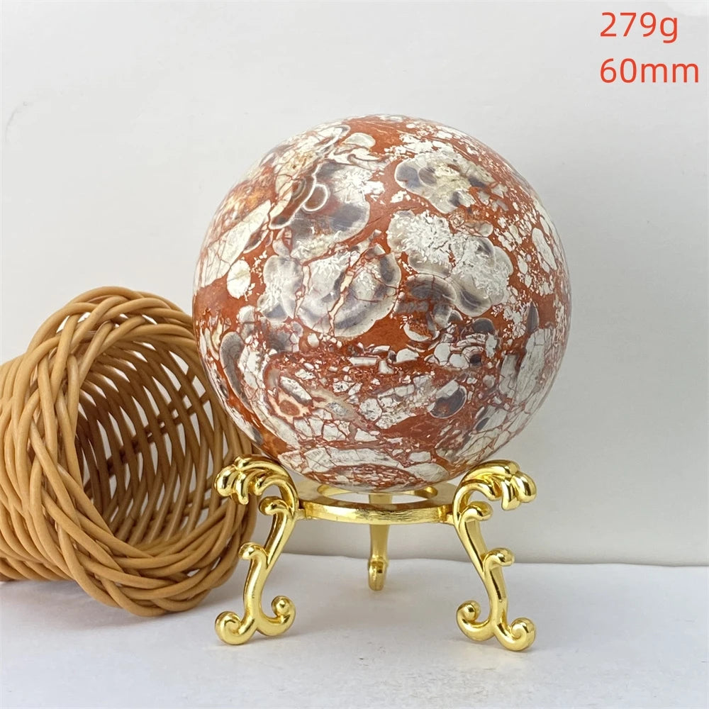 Lucky Natural Orange Quartz Ball Feng Shui